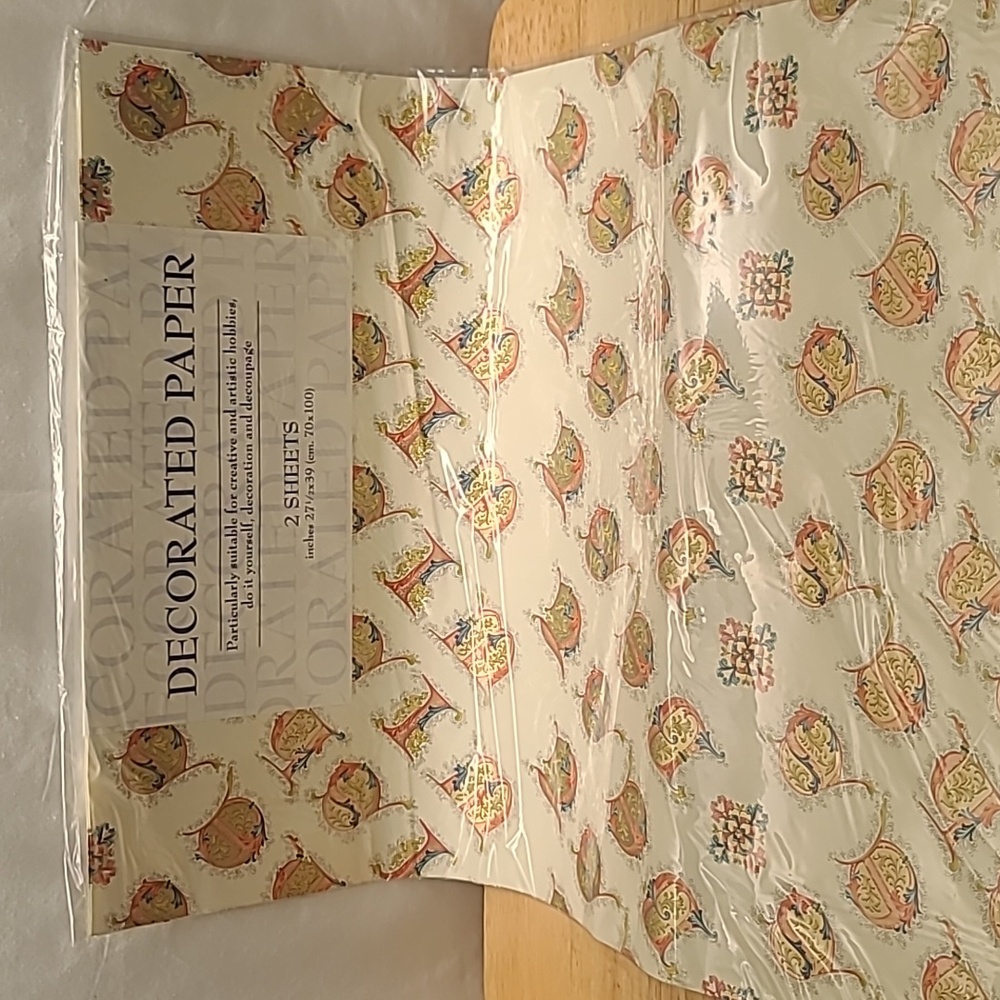 Hobby Paper Gold Canterbury Font Designed (4 Packs Sold Together)